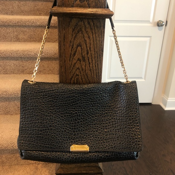 Burberry Handbags - Black Burberry Pebble Shoulder Bag